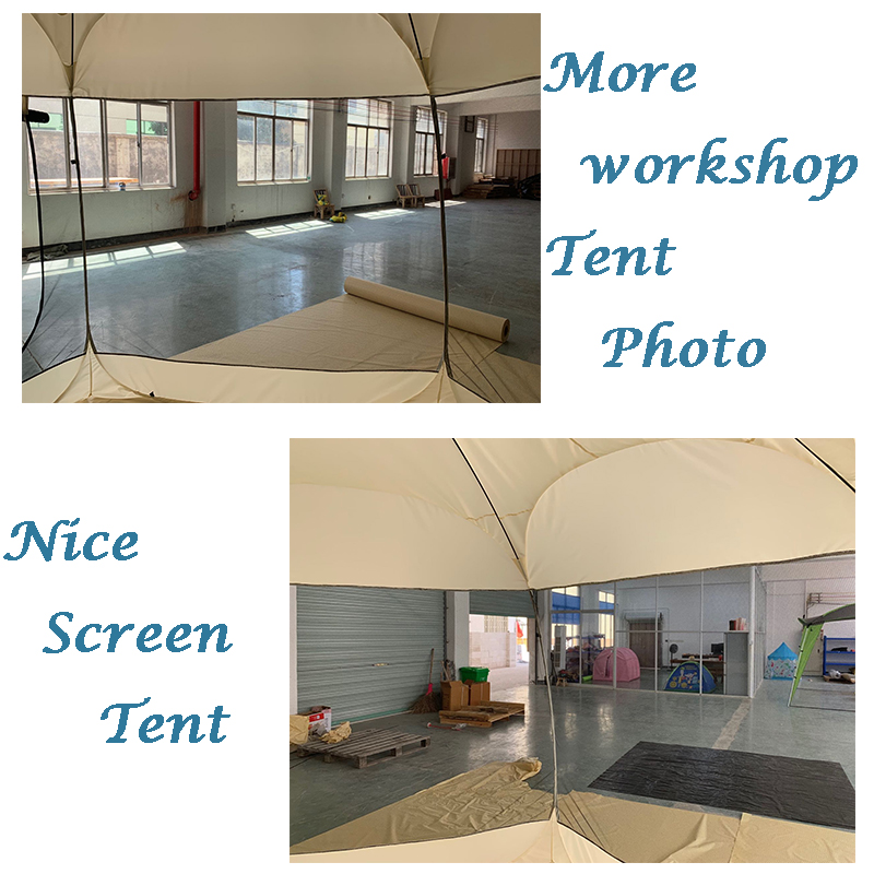 Big Pop Up Screen Tent Room 8 Panels Mesh Fabric For Backyards Parties Picnics Or Meetings