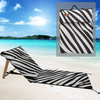 New Design Zebra-stripe Portable Folding Beach Mat Chair Adjustable Beach Lounger Chair