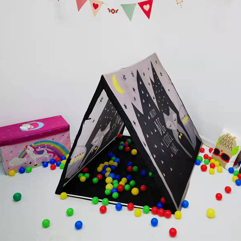 Cute Night Fox Design Kids Play Teepee House Tent Ball Pit