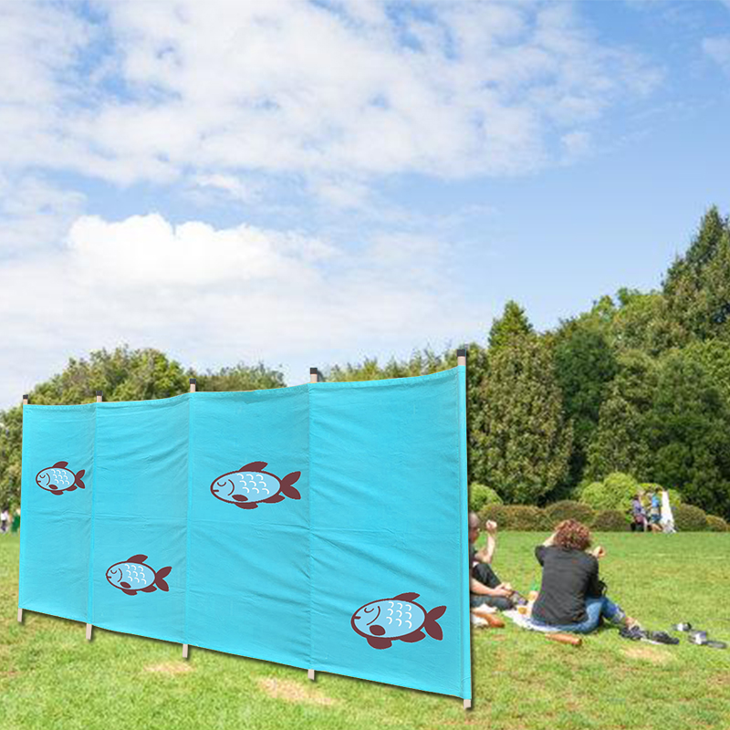 OEM Printing polyester windbreak beach for beach garden camping