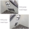 Gray Star Printing Kids Play Teepee House Tent Wooden Pole With Carry Bag