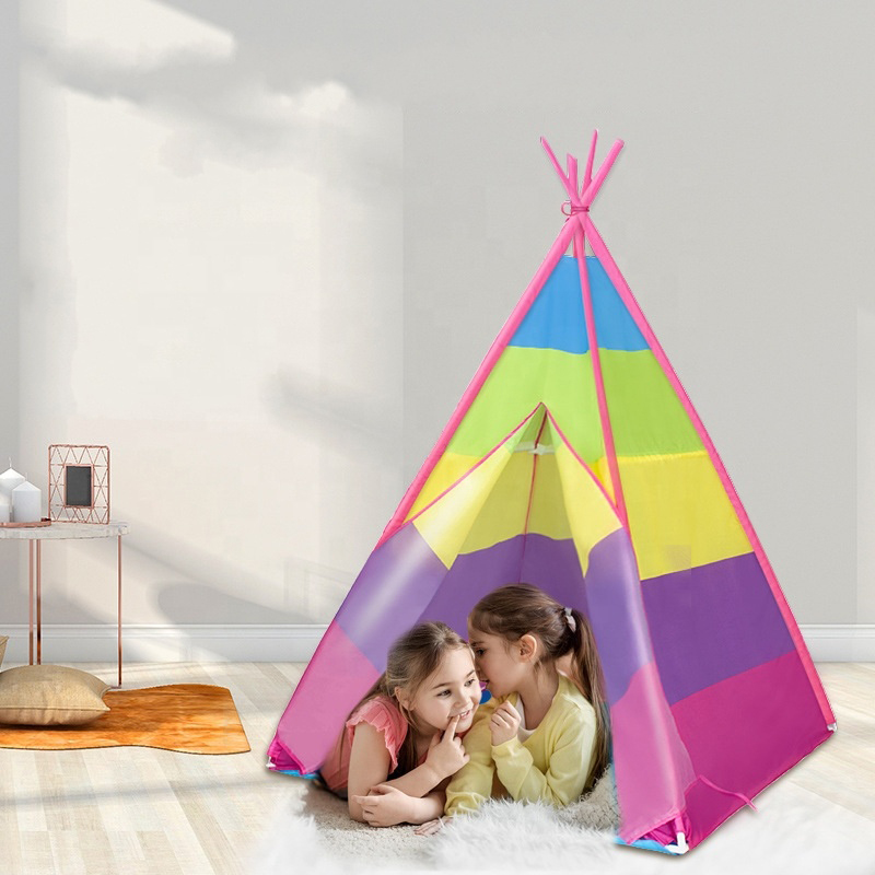 Customized Indoor Outdoor Baby Mini Teepee Kids Indian Tents Party Foldable Portable for traveling