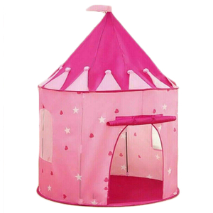 CPT7136-2 Pink Princess with star Pop Up Portable Glow in The Dark high quality factory price top selling castle play tent