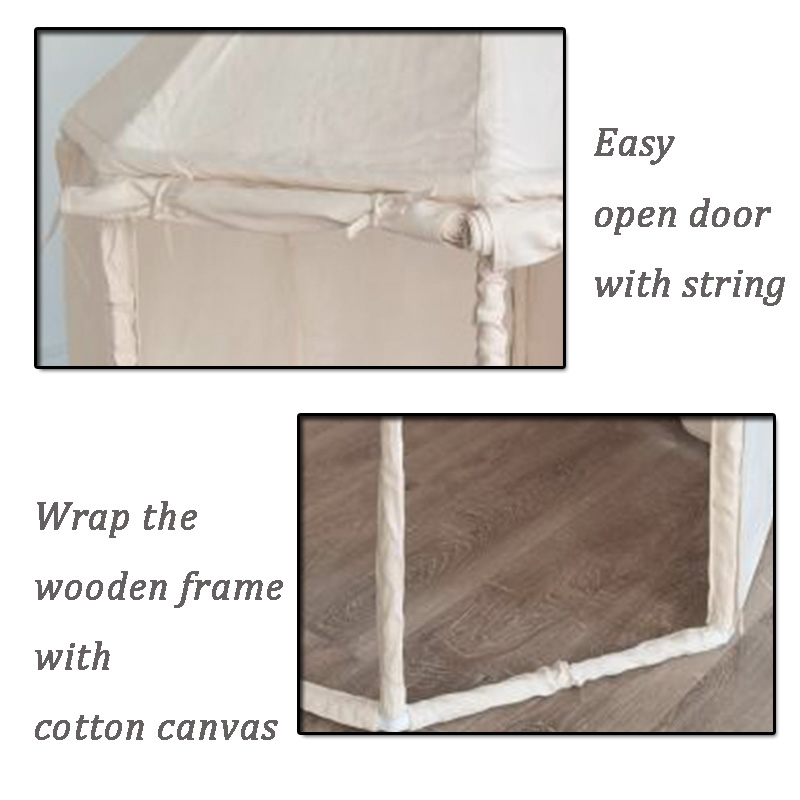 Cotton Canvas Kids Pavilion Tent House Play Room 
