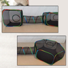 Set of 3 Outdoor Rainbow Cat Enclosures Pet Playground Kitty Small Animals Rabbit Guinea Pig Playpen Square Hexagon Tent with Tunnel
