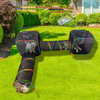 Set of 4 Outdoor Rainbow Cat Enclosures Pet Playground Kitty Small Animals Rabbit Guinea Pig Playpen Square Tent with Toy Tunnel