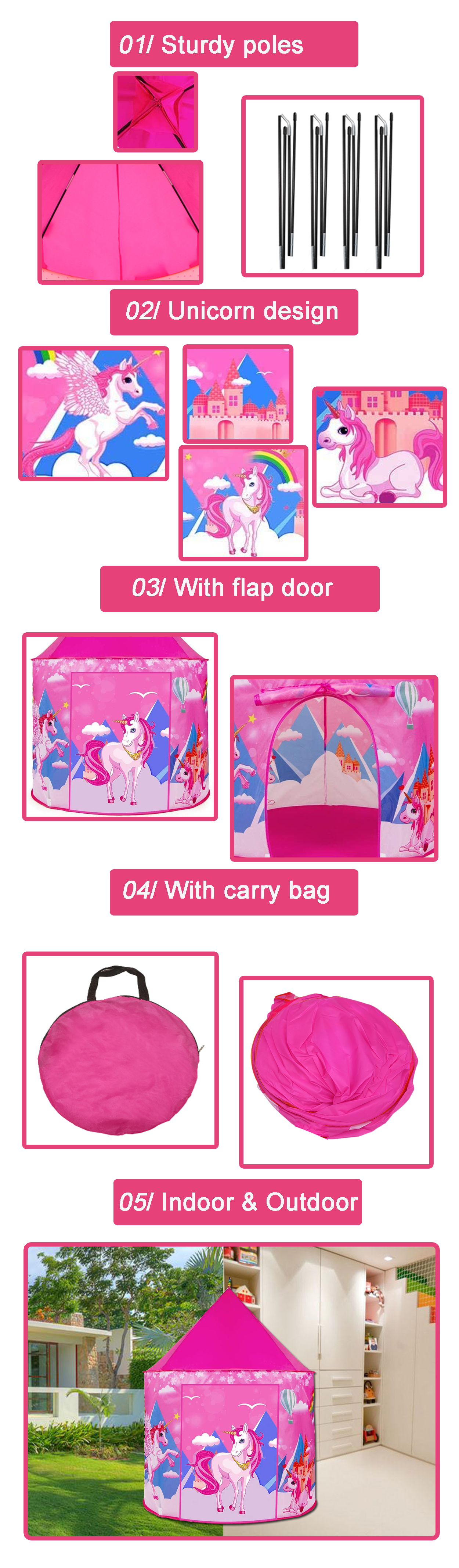unicorn castle tent