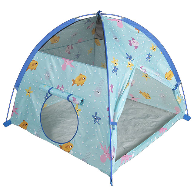 Hot sale ocean theme kids dome tent,Fortable and easy assemble,fiberglass kids play tent children playhouse