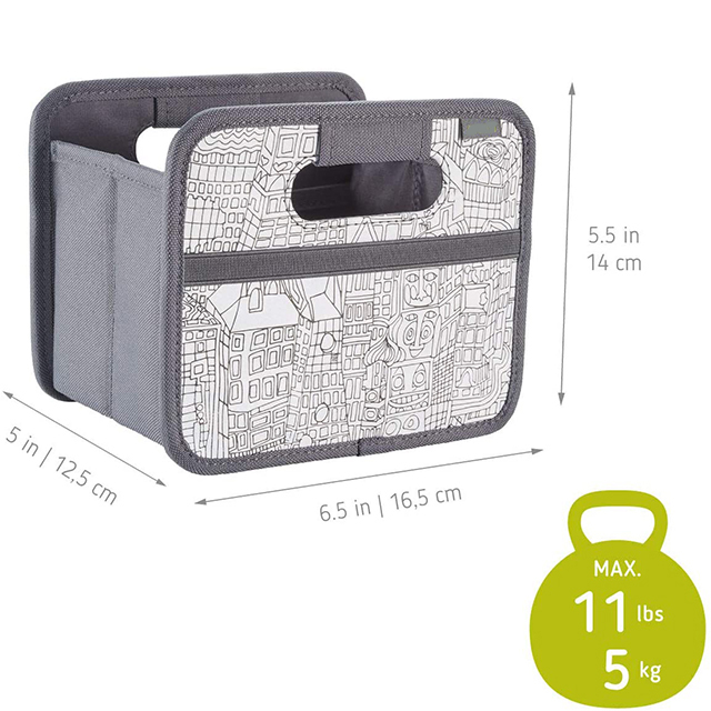 New Design Polyester Easy Foldable Storage Box, DIY City Paint,Gift Box for Kids Toys