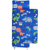 Blue Cartoon with Dinos Portable Kid's sleeping bag with Carry Handle with Straps Closure