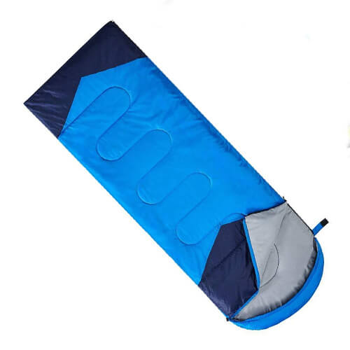 New blue sleeping bag