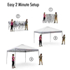 Gray 12' x 12' Instant Straight Leg Canopy ,Outdoor Tent Gazebo Pop Up Portable sun Shelter Tent with Carry Bag