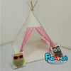 Cheaper New design pink with white star wooden poles indian kid's teepee tent
