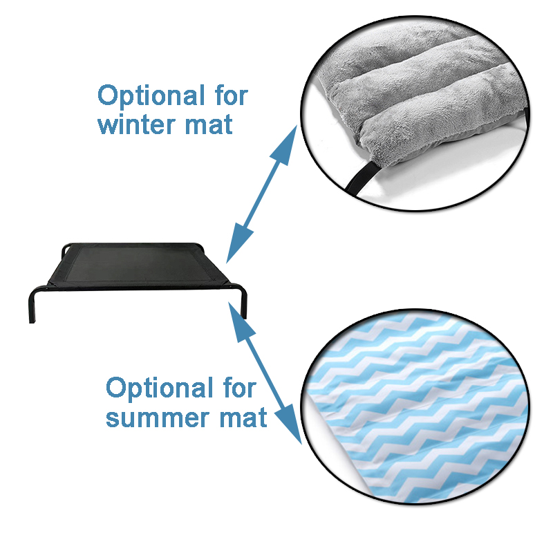Outdoor Elevated Dog Bed Pet Dog Cot for Extra Large Medium Small Dogs