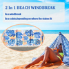 New Design Wholesale Custom Printed Windbreak Holiday Garden Camping Beach Sun Shade 