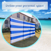 Blue Striped Beach Windbreak Wholesale Privacy Wind Screen Beach Windshield