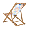 Wholesale Customized Design Printing Folding Deck Chair Wooden Frame 