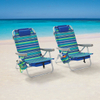 Top Selling High Quantity Multi-color Adjustable 5 Position Reclining Portable Backpack Aluminum Lightweight Beach Chair
