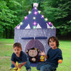 Blue Pop Up Portable Glow in The Dark Stars Kids Play Tent with Star Lights & Carrying Case 