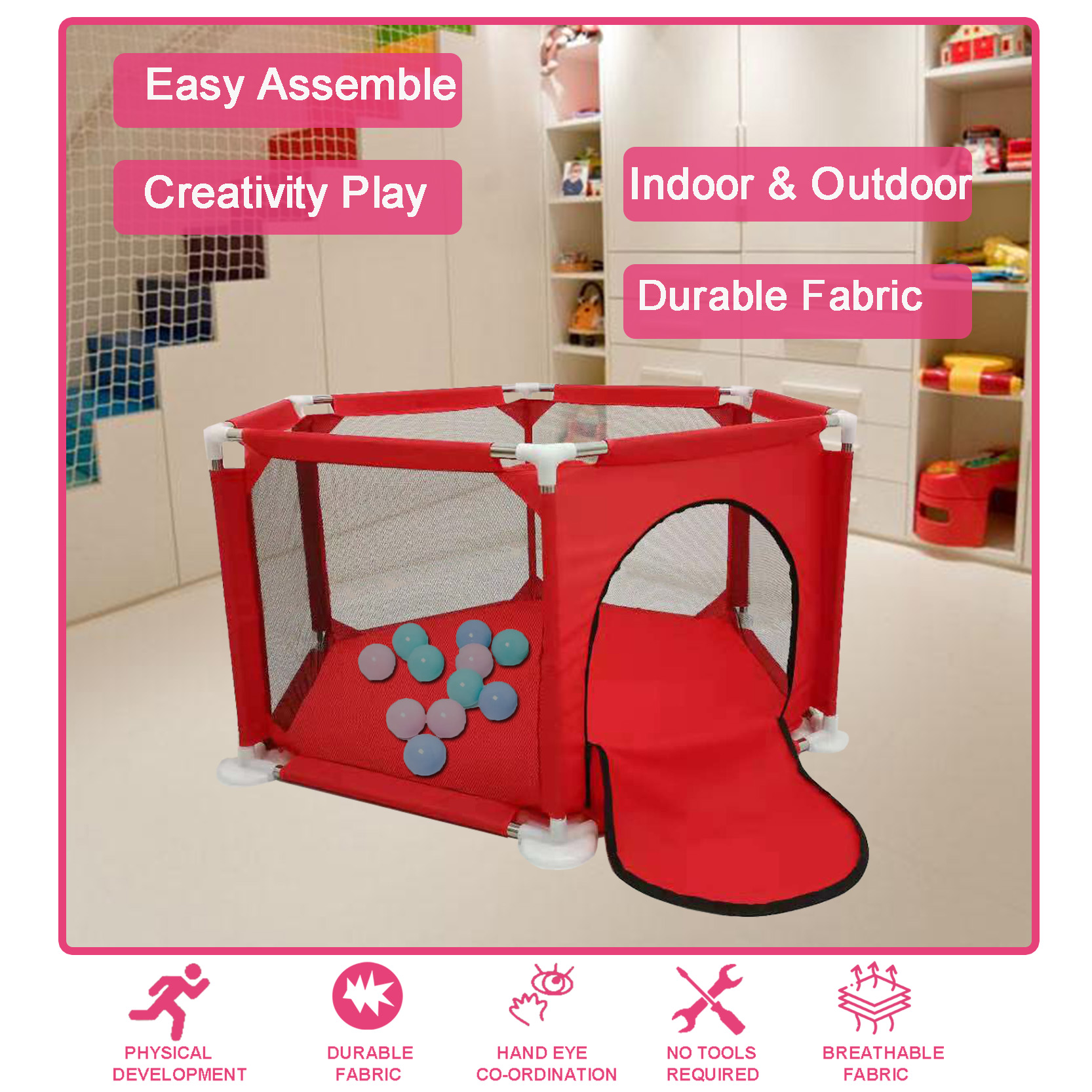 72 kids playpen