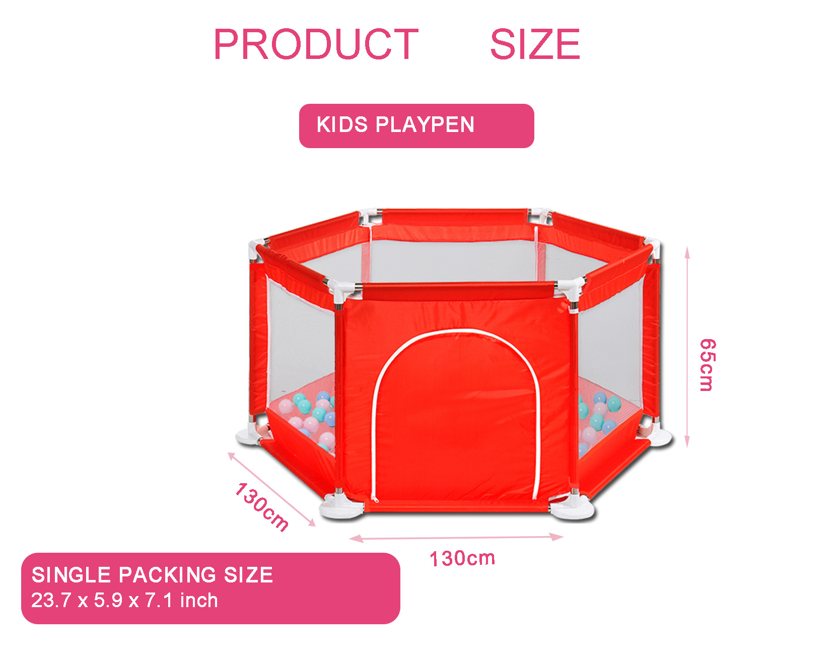 Hexagon baby playpen