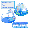 Blue ocean theme kids play tent pop up open with carry bag