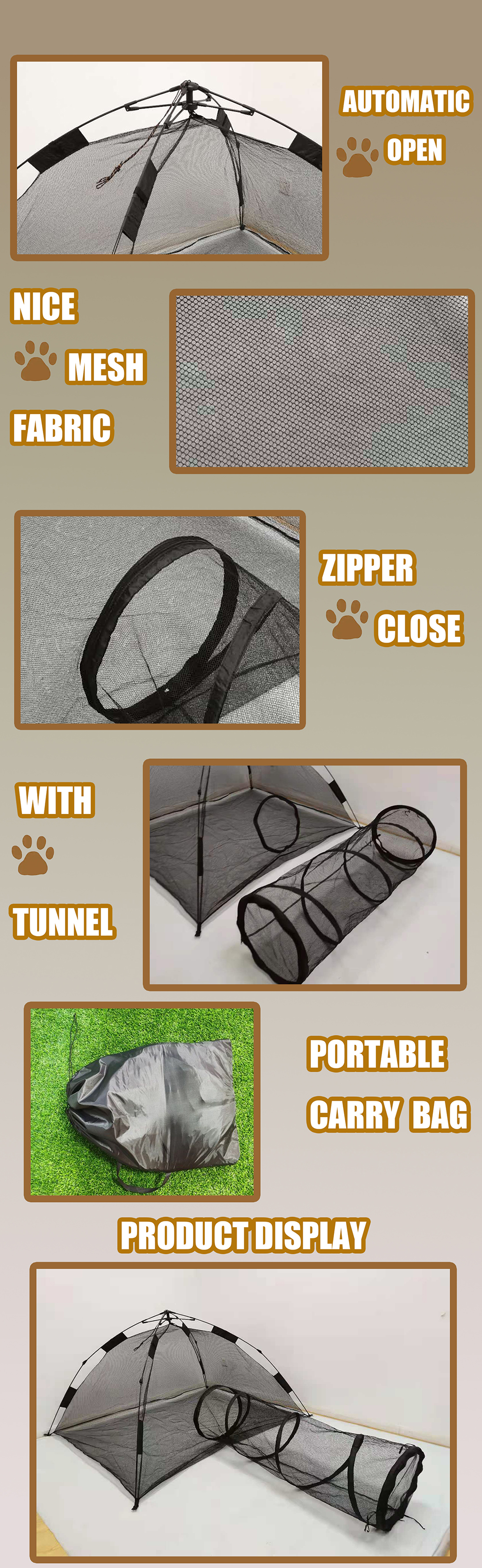 pet playpen with tunnels