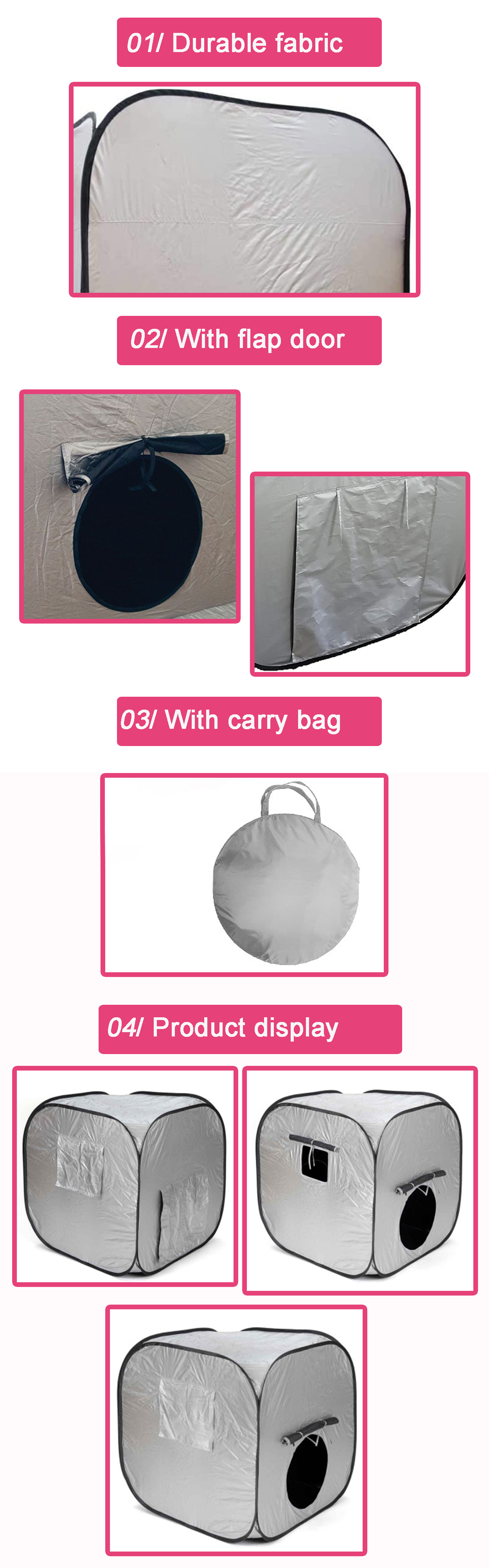 silver sensory tent