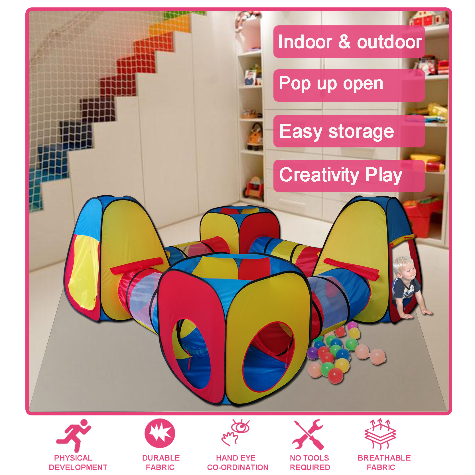 8 in 1 kids play tent