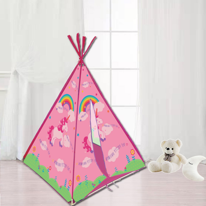Unicorn kids teepee tent