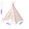 Cute Kids Painting Teepee Tent For Girls Boys Use Indoor Outdoor