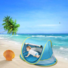 Pop Up Blue Foldable Baby Peapod Beach Tent Travel Bed UPF 50 Sun Shelters 