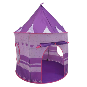 Purple princess with crown Durable easy assembling high quality unique design top selling castle tent