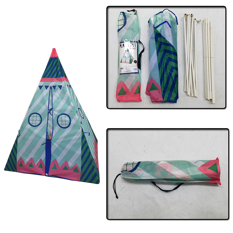 Blue House Design Kids Teepee Play Tent With Portable Bag