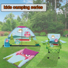 Cute owl Kids Camping Series Include Campint Tent Sleep Bag Kids Chair