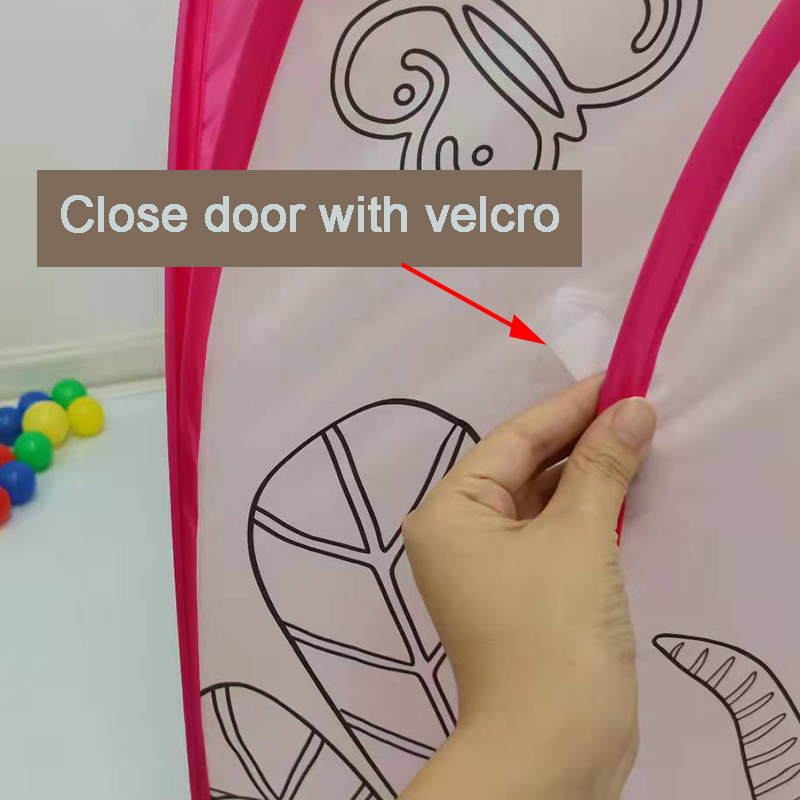 Cute desert cactus house DIY paint kids play tent game house ball pit for toddles baby girls boys