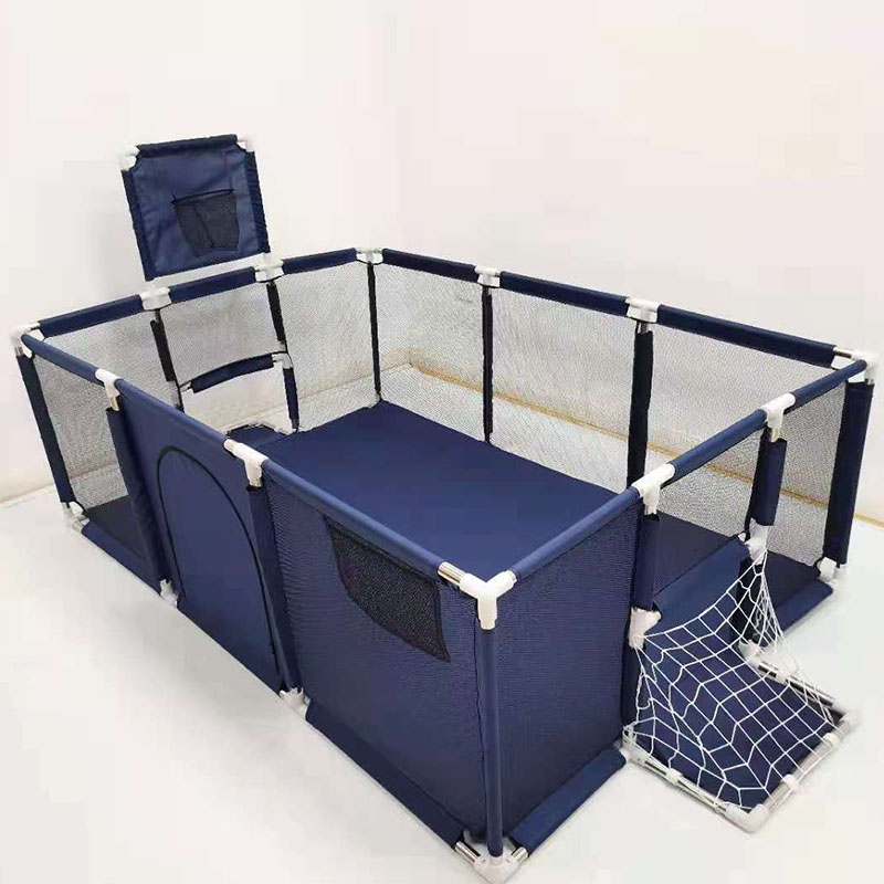 Large Kid Baby Playpen Playard With Basketball Hoop,Folding Breathable