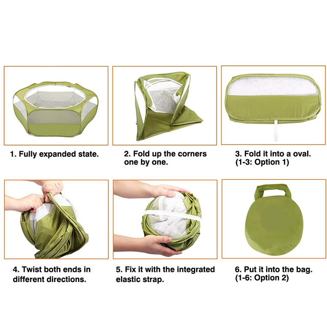 Waterproof Breathable Pet Playpen, Pet Cage Tent with Zipper Cover, Portable Outdoor Exercise Yard Fence for animal
