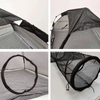 Outdoor Mesh cloth portable pet playpen Outside Cat Enclosure with tent tunnel, playhouse for cat small animals