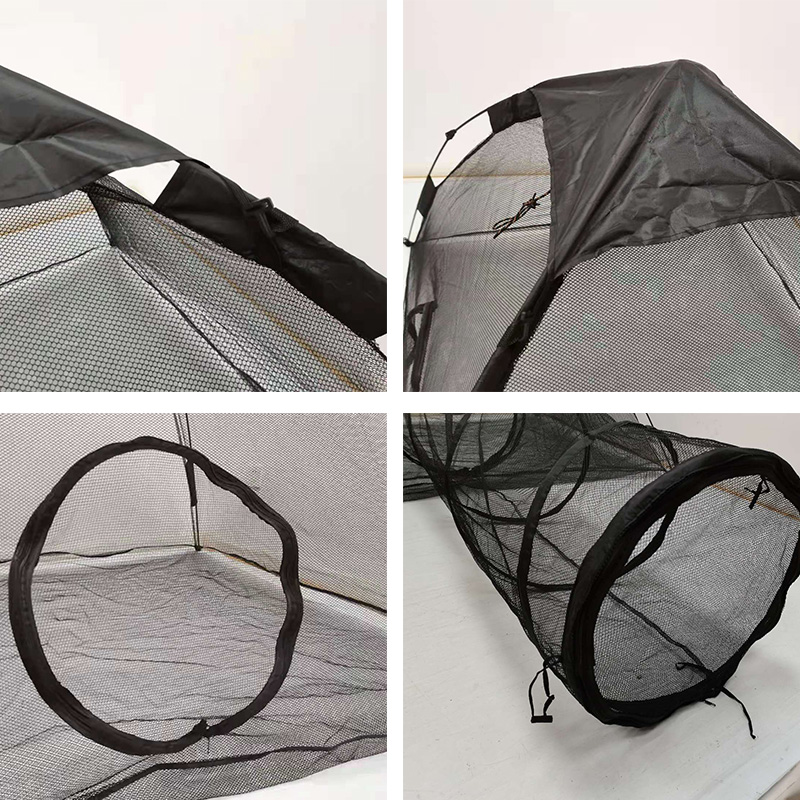 Outdoor Mesh cloth portable pet playpen Outside Cat Enclosure with tent tunnel, playhouse for cat small animals