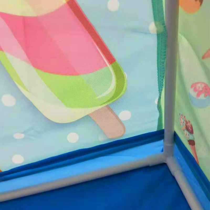 Pink new design protable foldable icecream kids play house tent use for Indoor outdoor