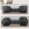Set of 3 Outdoor Rainbow Cat Enclosures Pet Playground Kittens Small Animals Rabbit Guinea Pig Playpen Square Tent with Tunnel Toy