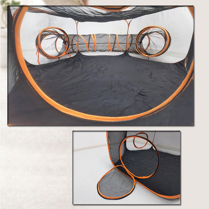Small Animal Playpen Set Include Tent And Tunnel With Portable Carry Bag Use For Indoor Outdoor
