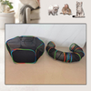 Set of 2 Outdoor Rainbow Cat Enclosures Pet Playground Kitty Small Animals Rabbit Guinea Pig Playpen Hexagon Tent with Circle Tunnel