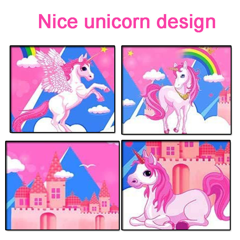 Unicorn Kids Castle Play Tent