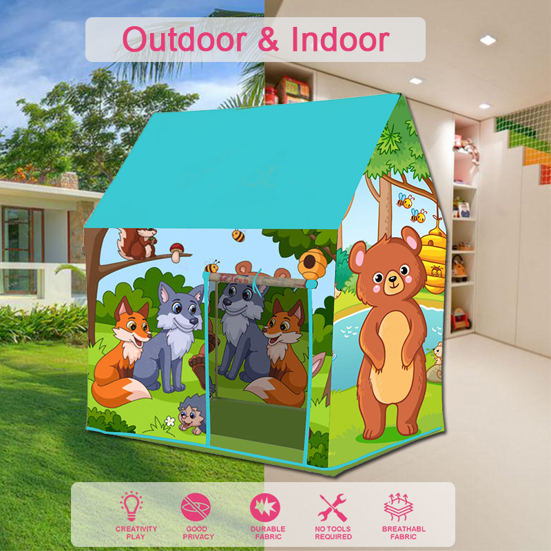 New Design Happy Forest Toy Tent Play House With Carry Bag Easy Assemble