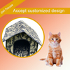 Wholesale Cat House for Outdoor Cats Shelter Waterproof Rainproof With Transparent Curtain