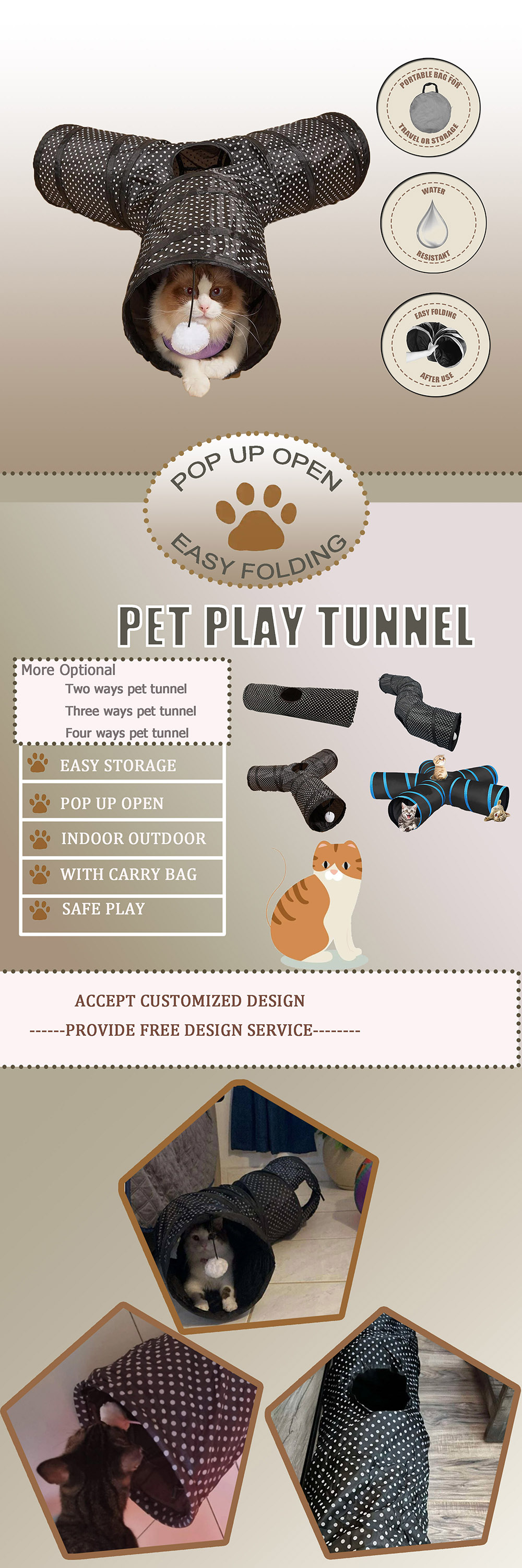 cat toy tunnel tent