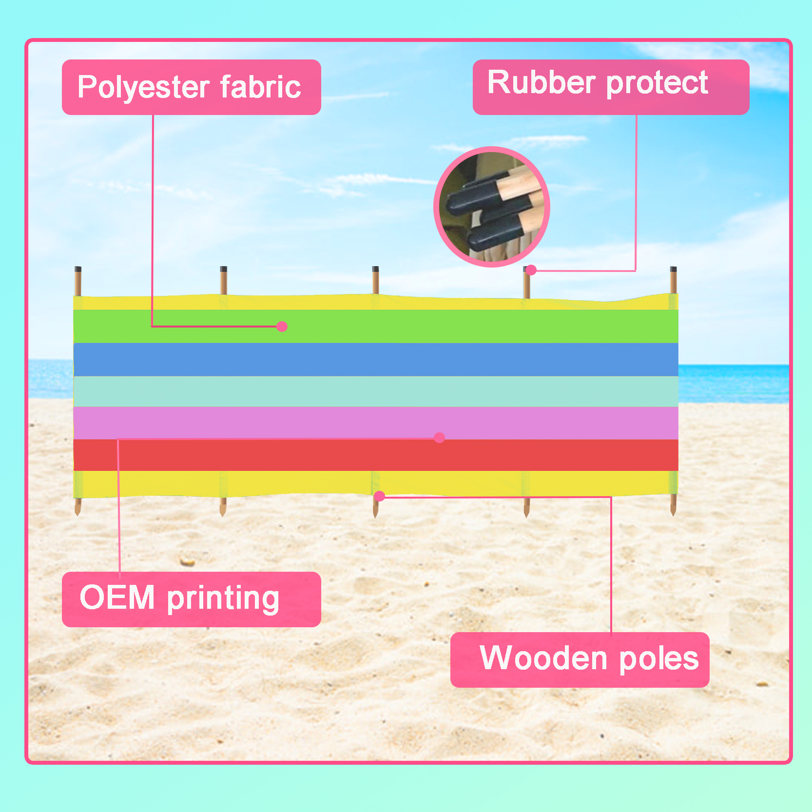 beach windbreak manufacturer 