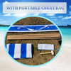 Blue Striped Beach Windbreak Wholesale Privacy Wind Screen Beach Windshield